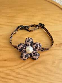PETSIN 1PC Summer Meira Style Pet Collar Flower Bow Silent Necklace Decor For Cats Dogs - Brown - View 14