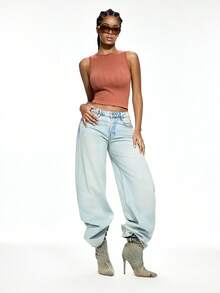 Rest Era 1pc Solid Color Women's Base Layer Top - Burnt Orange - View 6