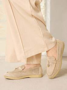 MOTF WOMEN CASUAL SLIP-ON FLAT ATHLETIC SNEAKERS PINK SPRING SHOES SPRING BREAK EASTER VALENTINE'S DAY SPRING SHOES FALL SHOES - Light apricot.. - View 6