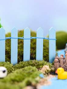 1pc Mini Wooden Fence, Suitable For Fairy Garden, Micro Landscape, Flower Pots, Decorative Piece, Size: 35.4 Inches * 2 Inches, Suitable For Fairy Garden, Micro Landscape, Flower Pots, Decorative Piece, Size: 35.4 Inches * 2 Inches, - multicolor - View 12