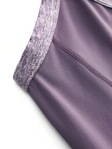 Cheerettes Women's Colorblock Pocket Casual Daily Travel Sports Dress - Purple - View 6