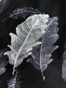 Viva Relle Plus Size Women's Elegant Casual Formal Sexy Vintage Embroidered Feather Double Layer Mesh Skirt Cocktail Evening Formal Wedding Guest Black Summer - Black - View 7
