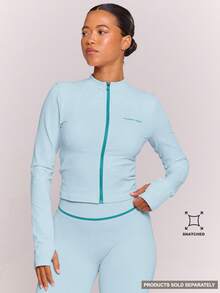 Musera Sport Contrast Zip Through Long Sleeve BBL Jacket Only Sport - Baby Blue - View 1