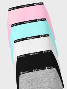 SHEIN 3pcs Cute Hip Hop Girl Print Comfortable Camisole & Shorts Set For Young Girl Autumn Fall - Multicolor - View 5