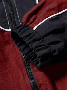 STYNVO Men's Two-Tone Color Block Hooded Jacket And Pants Set - Multicolor - View 4