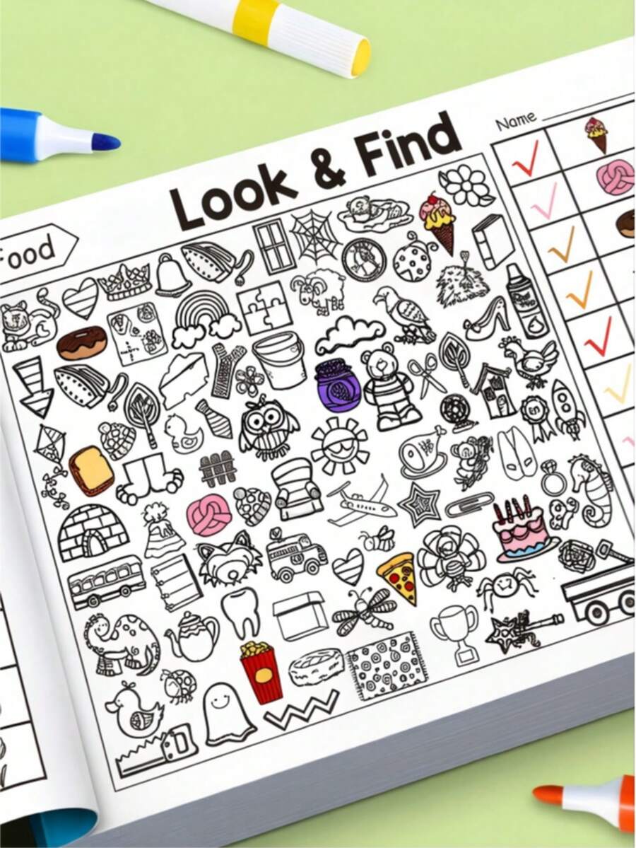 POKOJA LAND Interactive Treasure Hunt Game Book, Memory, And Color Recognition,Boys And Girls Toys A Prefect Gift For Birthday Party, Christmas, Holiday. - Multicolor - View 1