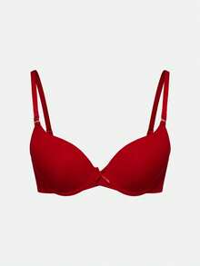 SHAPORA Lencería de mujer minimalista casual de color liso suave con copa fina (3 piezas) - Multicolor - Ver 11