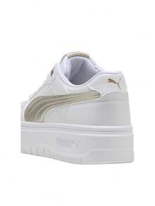 Puma Rebound Low Metalli Women's Sneaker White Gold 406063 - 金色 - 查看 3