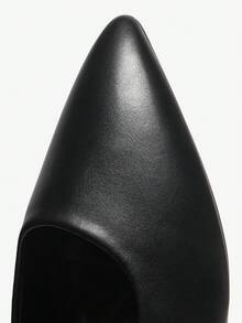 Alvarani Zapatos planos de punta puntiaguda de mujer con cierre de deslizamiento - Negro - Ver 9