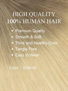 14-18" 30G I Tip Hair Extensions,S18A-60,Cold Fusion Microlink ExtensionsPre-Bonded Invisible Keratin Hairpiece For Instant Volume & Length On Thin Hair, Halloween Christmas Gifts - S18A-60 - View 2