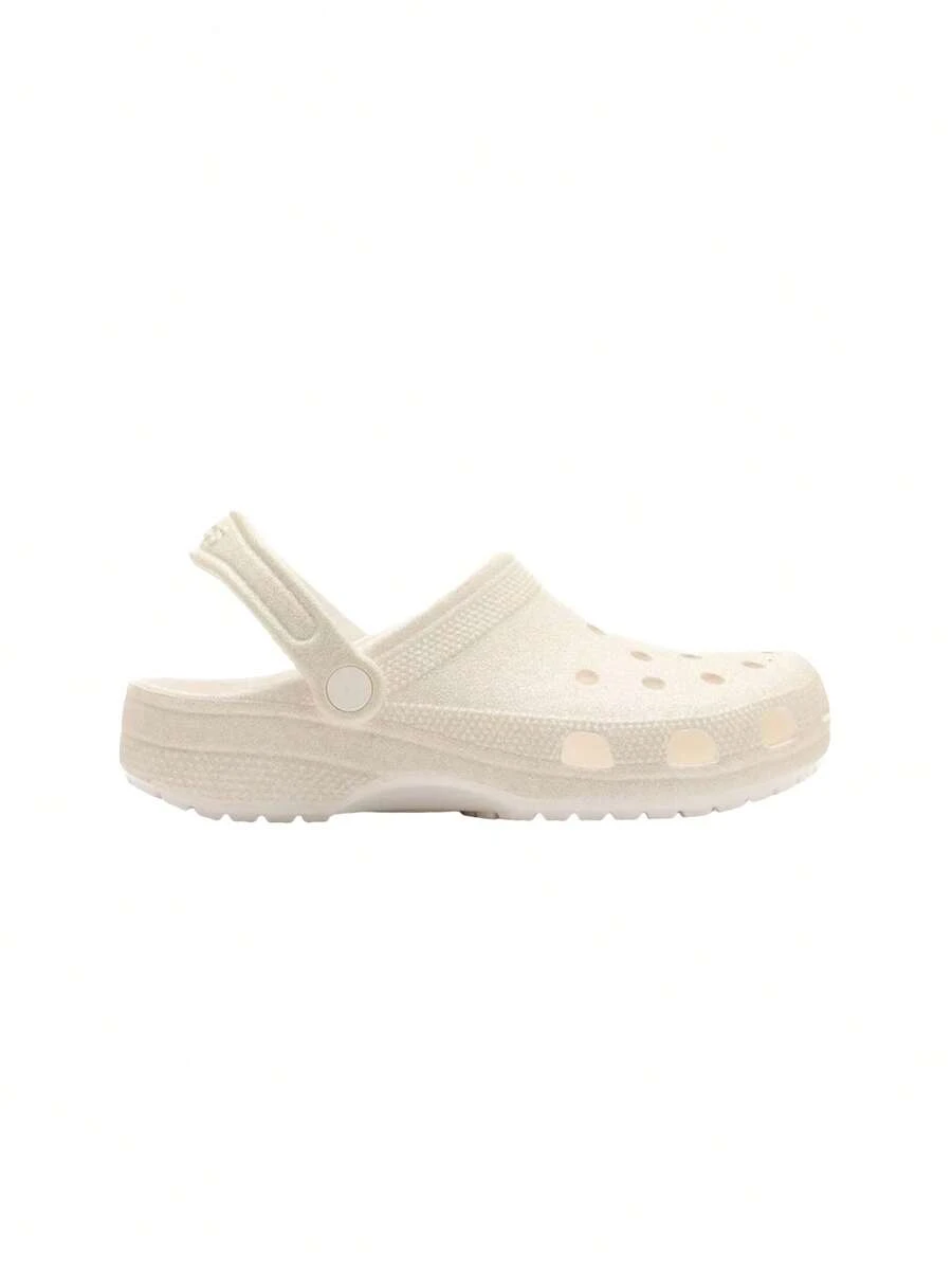 Crocs Classic Women's Clogs White Glitter 205942 - 白色 - 查看 1