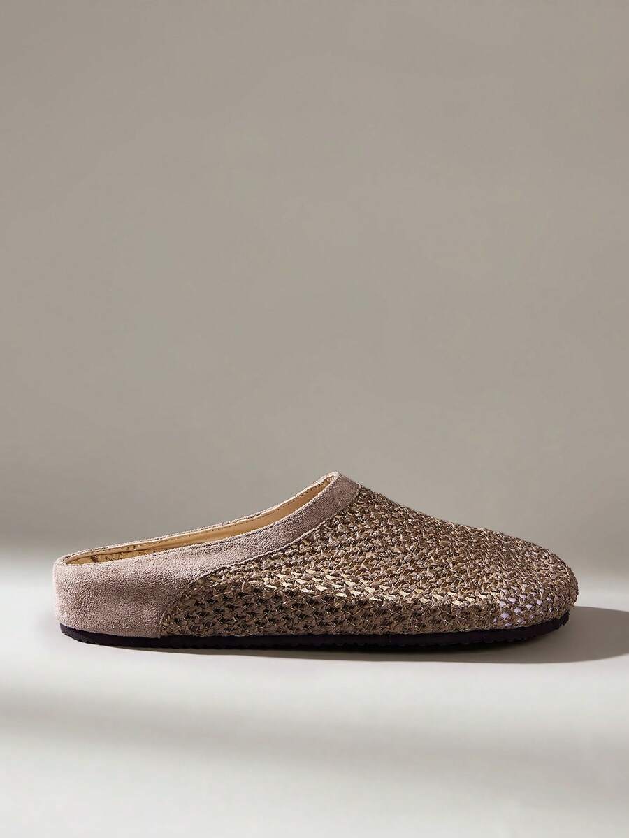 Solecia Sandal Jala Anyaman, Sol Dalam Gabus yang Sesuai dengan Bentuk Kaki, Bernapas dan Tidak Mengap, Memberikan Rasa Relaksasi - Coklat - View 1