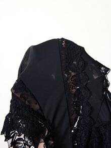 Elorette Women's Sexy Lace Bodysuit Lingerie, Baddie Look - Black - View 7