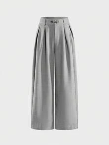 AXEPEAK Men's Fashion Versatile Commute Loose Fit Pants - Grey - View 2