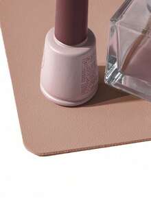 Waterproof And Durable Nail Art Table Mat, Made Of Waterproof And Soft PU Leather, Designed For Studio Tabletops And Foldable Nail Art Armrests. Ideal For Nail Artists In Salons And For Home Use. - brick red - View 2