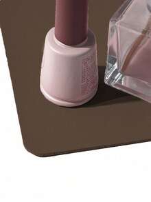 Waterproof And Durable Nail Art Table Mat, Made Of Waterproof And Soft PU Leather, Designed For Studio Tabletops And Foldable Nail Art Armrests. Ideal For Nail Artists In Salons And For Home Use. - Light coffee - View 2
