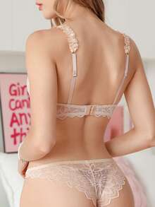 PetitDoll Women's Lace Lingerie Set 2pcs - Apricot - View 2