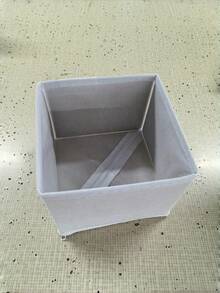 1/3/6個裝可折疊白色抽屜收納盒組，多尺寸布製整理箱，適用於衣櫃、抽屜、梳妝台、內衣、襪子及小物品 - 白色 - 查看 13