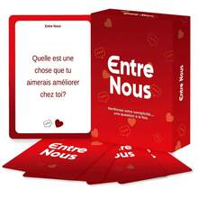 MINKOJA 55 Couple Conversation Game Cards For You And Me, Deepening Understanding Between Couples. Promote Emotional Connection. Perfect For Christmas, Thanksgiving, Valentine's Day, And Game Nights - Burgundy - View 1