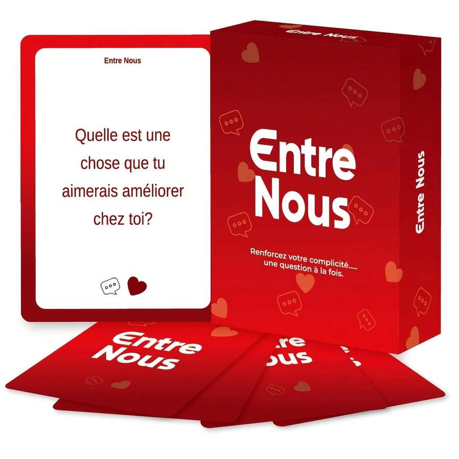MINKOJA 55 Couple Conversation Game Cards For You And Me, Deepening Understanding Between Couples. Promote Emotional Connection. Perfect For Christmas, Thanksgiving, Valentine's Day, And Game Nights - Burgundy - View 1