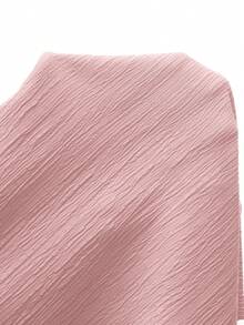 Solavon 女款純色綁帶上衣與蝴蝶結裝飾裙 2件套 - 粉色 - 查看 10