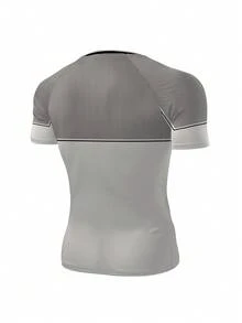 GymBeat Kaos Olahraga Lengan Pendek Raglan Motif Geometris Pria - MultiWarna - View 5
