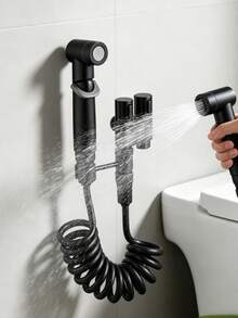 Hand Held Bidet Sprayer Set Dual Mode Spray Nozzle, Portable Handheld Toilet Water Sprayer Bathroom Cleaning Accessory For Personal Hygiene - Multicolor - View 2