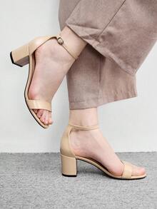 CUCCOO BIZCHIC Women's Buckle Design Elegant High Heel Sandals For Daily Wear Spring Shoes - nude - View 6