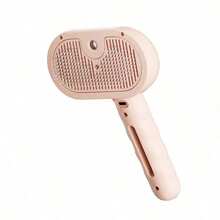 充電噴霧寵物毛髮刷，自清潔寵物梳毛刷，水霧噴霧貓狗除毛刷，防靜電按摩寵物梳家用寵物美容工具 - 彩色 - 查看 9
