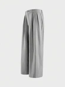 AXEPEAK Men's Fashion Versatile Commute Loose Fit Pants - Grey - View 4