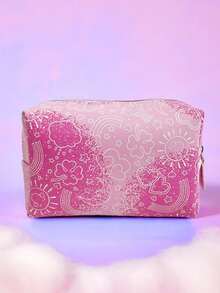 ROMWE X Care Bears Portable Storage Cosmetic Bag Care Bear Joint Model - Pink - View 2