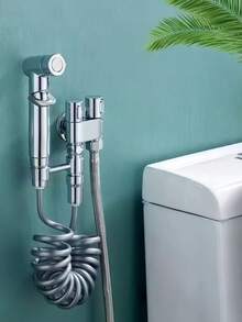 Hand Held Bidet Sprayer Set Dual Mode Spray Nozzle, Portable Handheld Toilet Water Sprayer Bathroom Cleaning Accessory For Personal Hygiene - Multicolor - View 6