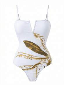 Swim Oasis Women's 3-Piece Summer One-Piece Floral Print Swimsuit With Skirt And Beach Shorts Set For Vacation And Beach - Multicolor - View 4