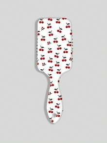 ROMWE Kawaii 1905633 Little Red Cherry Fresh And Cute Pattern White Airbag Comb Air Cushion Comb Comb - White, red. - View 5