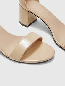 CUCCOO BIZCHIC Women's Buckle Design Elegant High Heel Sandals For Daily Wear Spring Shoes - nude - View 9