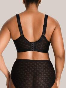 Barelissa Set de 2 sujetadores cómodos de estilo minimalista para tallas grandes - Negro - Ver 2