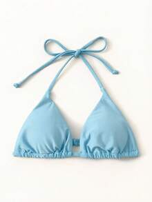 Vaytide Top bikini triángulo halter - Celeste - Ver 6
