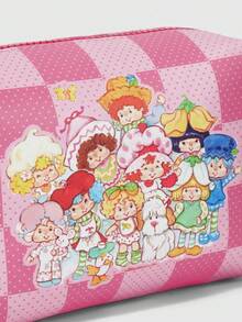 Strawberry Shortcake | ROMWE 便攜式收納化妝包 - 淺粉 - 查看 7