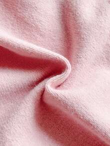 SHEIN 女嬰幼兒休閒粉色針織連帽毛衣 1件，鴨子刺繡長袖套頭衫，柔軟舒適面料，適合日常穿著 - 粉色 - 查看 4