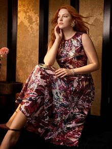 MOTF PREMIUM Abito da donna taglie forti con ricami di paillettes per occasioni - Multicolore - Visualizzare 5