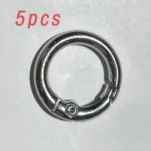 5/10/20Pcs Alloy Spring Lock, One-Click Opening Anti-Loss Key Hook, Outdoor Camping Backpack Hanging Accessory, Wear-Resistant And Rust-Proof Metal Quick-Hook - Multicolor - View 12