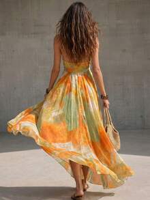 Solivie 女款夏季浪漫度假洋裝沙灘裙 - 彩色 - 查看 4