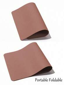 Waterproof And Durable Nail Art Table Mat, Made Of Waterproof And Soft PU Leather, Designed For Studio Tabletops And Foldable Nail Art Armrests. Ideal For Nail Artists In Salons And For Home Use. - nude - View 7
