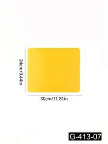 Waterproof And Durable Nail Art Table Mat, Made Of Waterproof And Soft PU Leather, Designed For Studio Tabletops And Foldable Nail Art Armrests. Ideal For Nail Artists In Salons And For Home Use. - Egg yellow - View 5