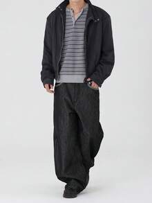 DAZY Spring Camouflage Multi-Color Men's Jeans - Black - View 6