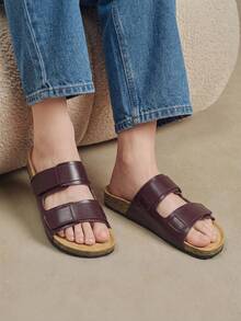 Solecia Zapatos de mujer Moda femenina Marrón Comodidad Planas Sandalias de playa Boken Sandalias planas de mujer - Marrón - Ver 11