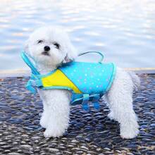 PETSIN Ropa de baño de verano ligera y fina con estampado minimalista de huella de pata de cachorro, estilo deportivo. Puede usarse para caminar al aire libre, correa, chaleco salvavidas para mascotas y traje de baño para perros grandes en Europa y América. - Multicolor - Ver 26