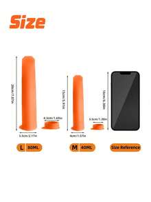 1PC Silicone Ice Cream Popsicle Mold DIY Mold Orange Color - Orange - View 7