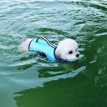 PETSIN 大型犬服装 大型犬救生衣 简约小狗爪印图案 运动风 轻薄夏季沙滩泳装 防护服 欧美地区 可用于户外散步、牵引、宠物救生衣和泳衣 - 彩色 - 查看 22