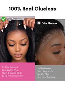 TrueHD 9am Hair Store 无胶假发 可穿戴 高清蕾丝闭合假发 直发波波头 6 X 4 180% 密度 8-16 英寸波波头 18-30 英寸长发 150% 密度 10-14 英寸波波头 真人发假发 自然色假发 蕾丝闭合假发 预拔融化发际线 丝滑睫毛 适合初学者 - SNatural - 查看 11